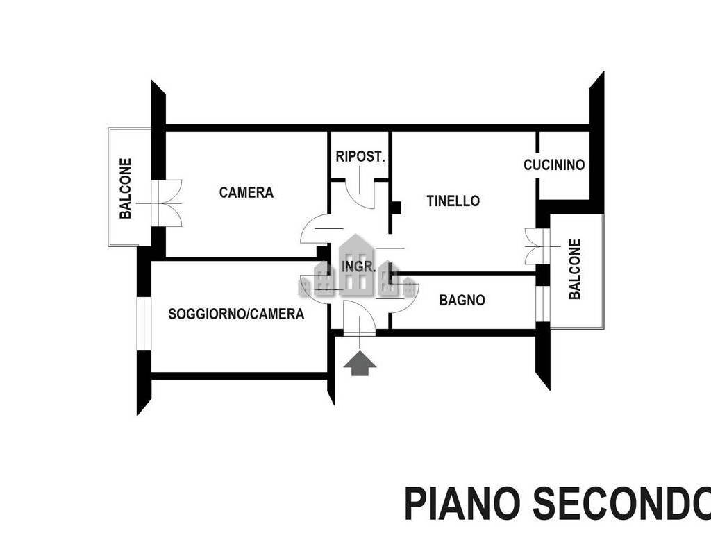 Planimetria piano secondo