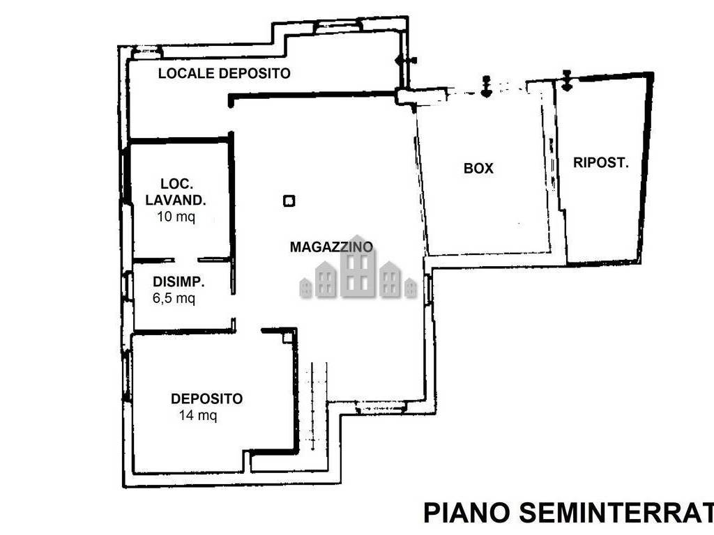 Planimetria piano seminterrato