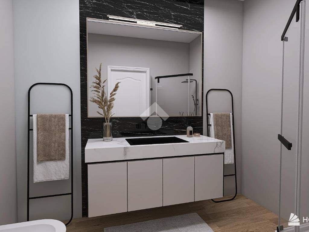 bagno finestrato con accesso dal disimpegno