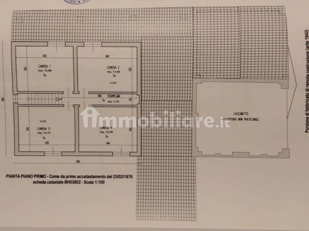 Planimetria 1° piano