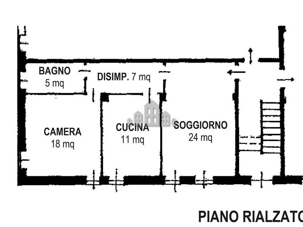 Planimetria piano rialzato