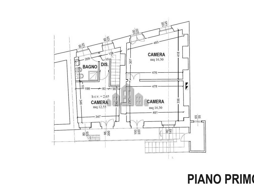 Planimetria piano primo