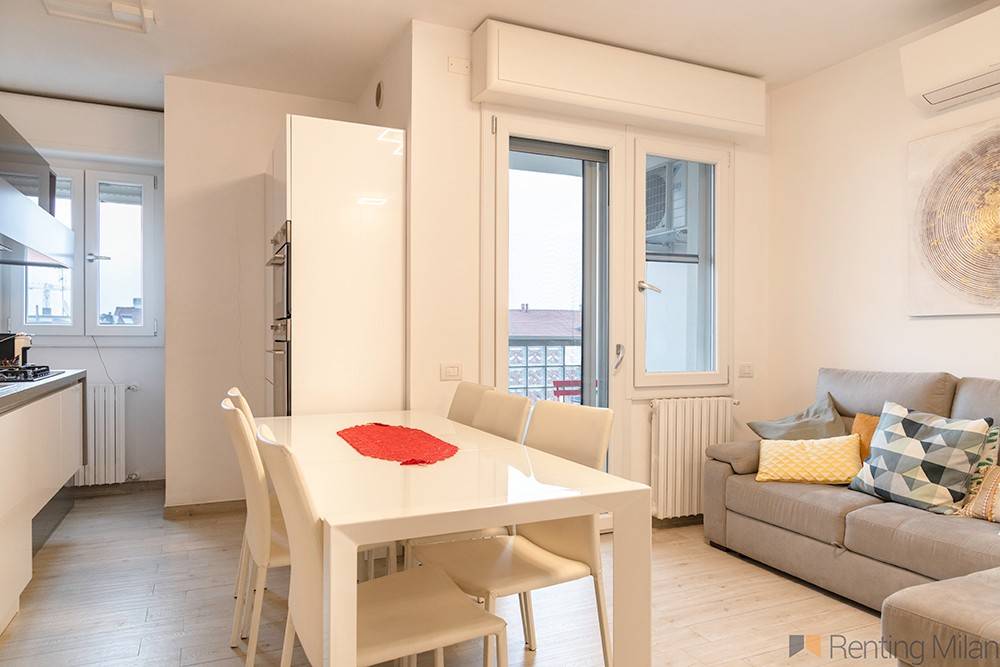 Living room with kitchen