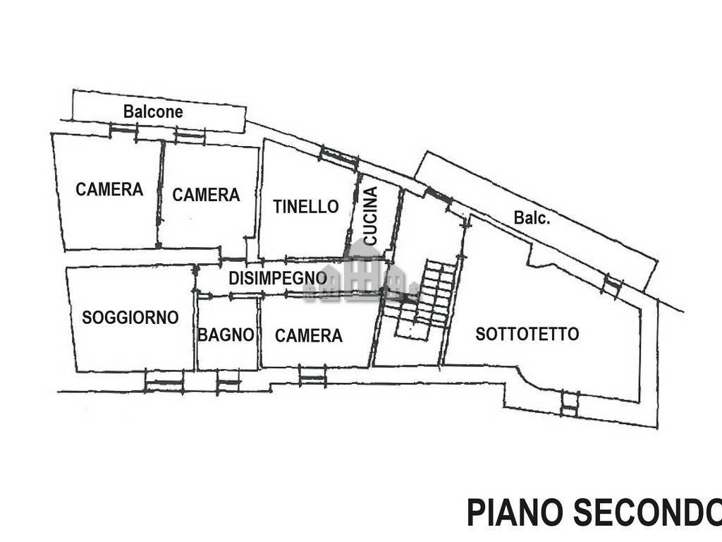 Planimetria piano secondo