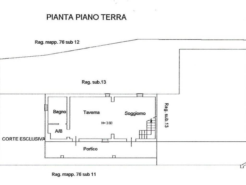 pianta piano terra