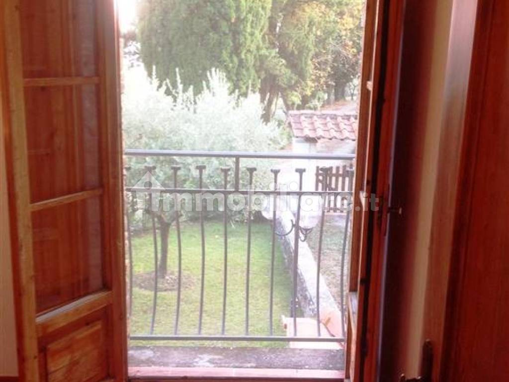 balcone sul giardino