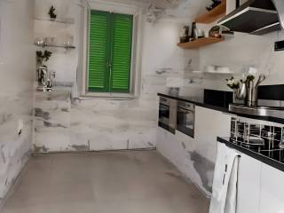 Cucina 2°Appartamento rendering