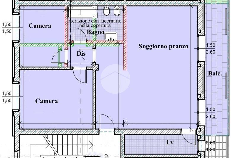 Planimetria Trilocale