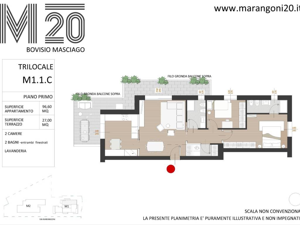 Trilocale via leopoldo marangoni 20, bovisio-masciago