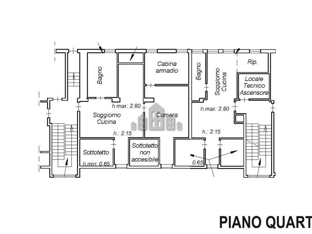 Planimetria piano quarto