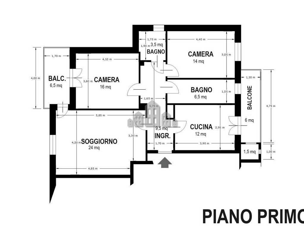 Planimetria primo piano