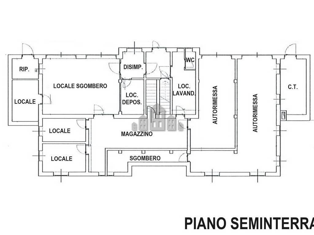 planimetria piano seminterrato