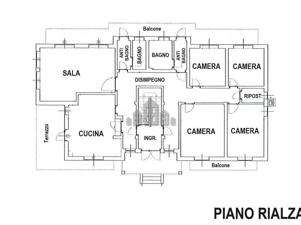 planimetria piano rialzato