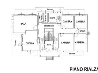 planimetria piano rialzato