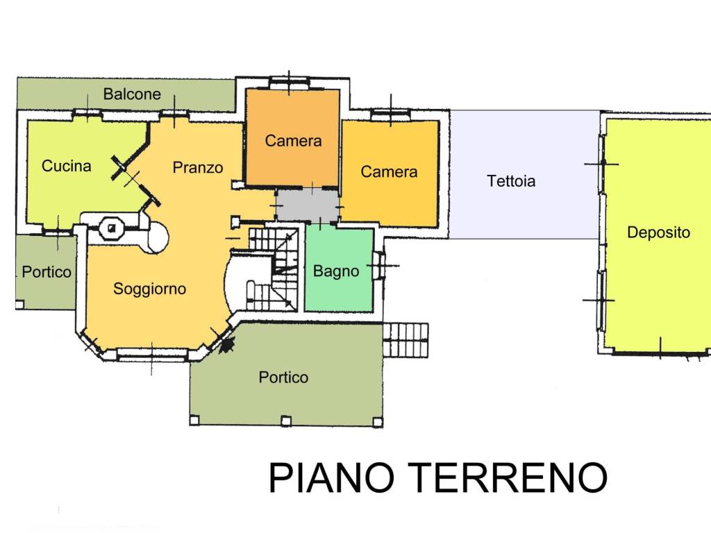 Planimetria piano terreno