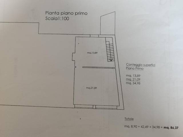 planimetria piano primo