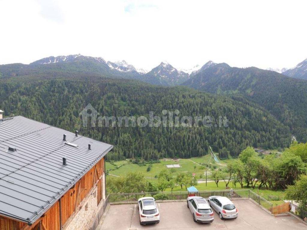 Vista dal balcone sulle Dolomiti