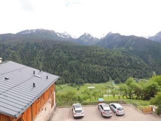 Vista dal balcone sulle Dolomiti