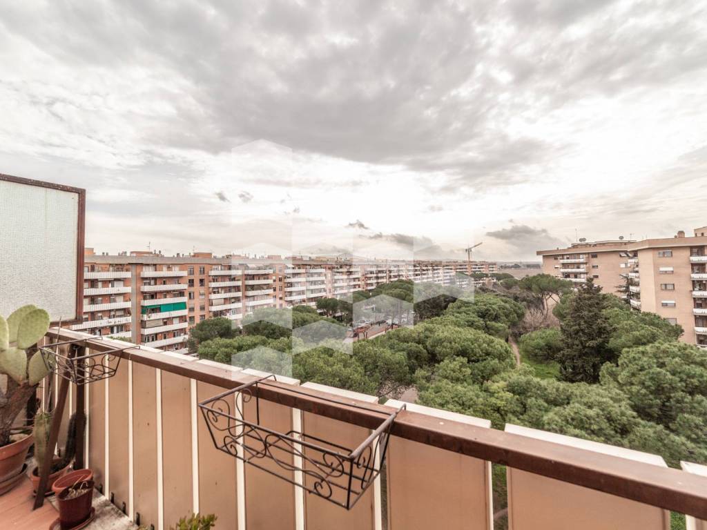 balcone con affaccio su giardino