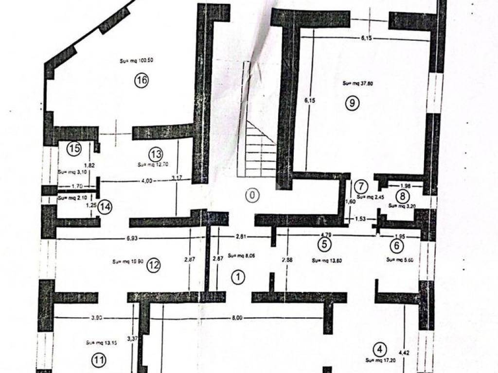 piantina di progetto