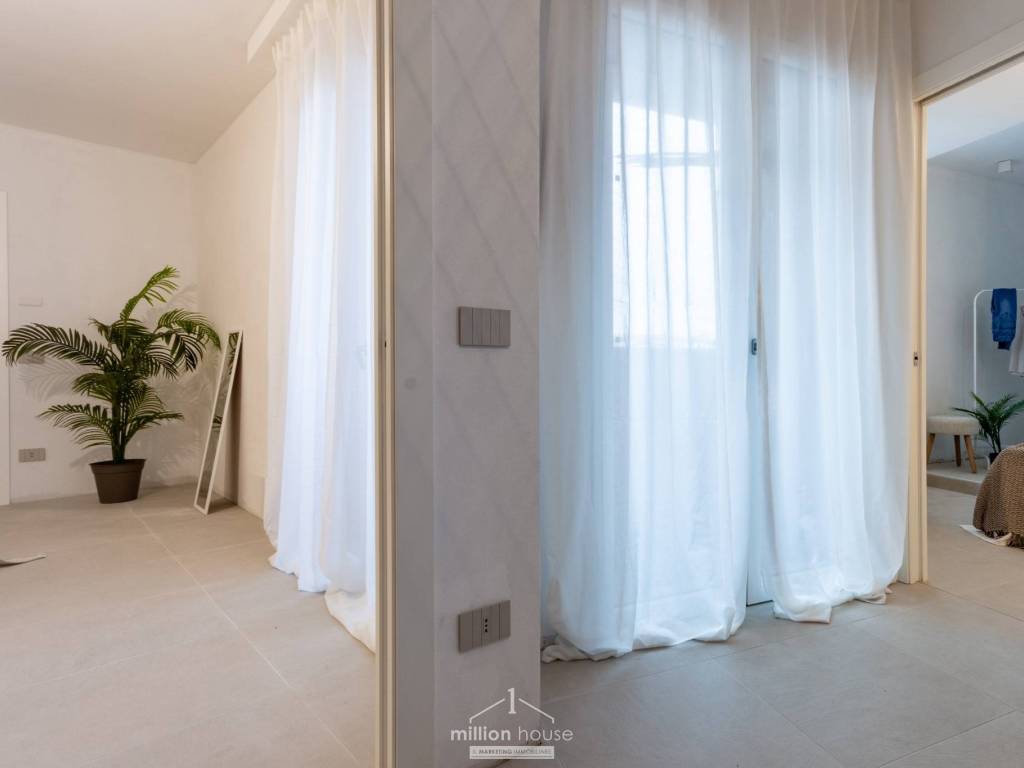 allestimento home staging - camera matrimoniale