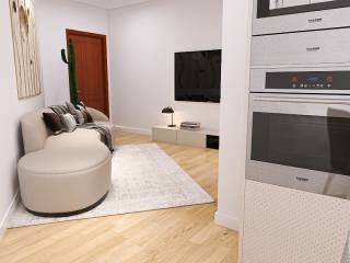 zona giorno rendering