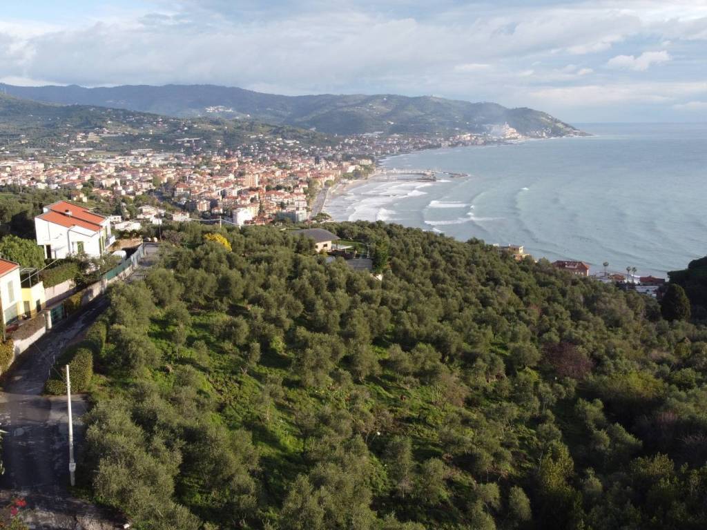 Veduta area del terreno con vista