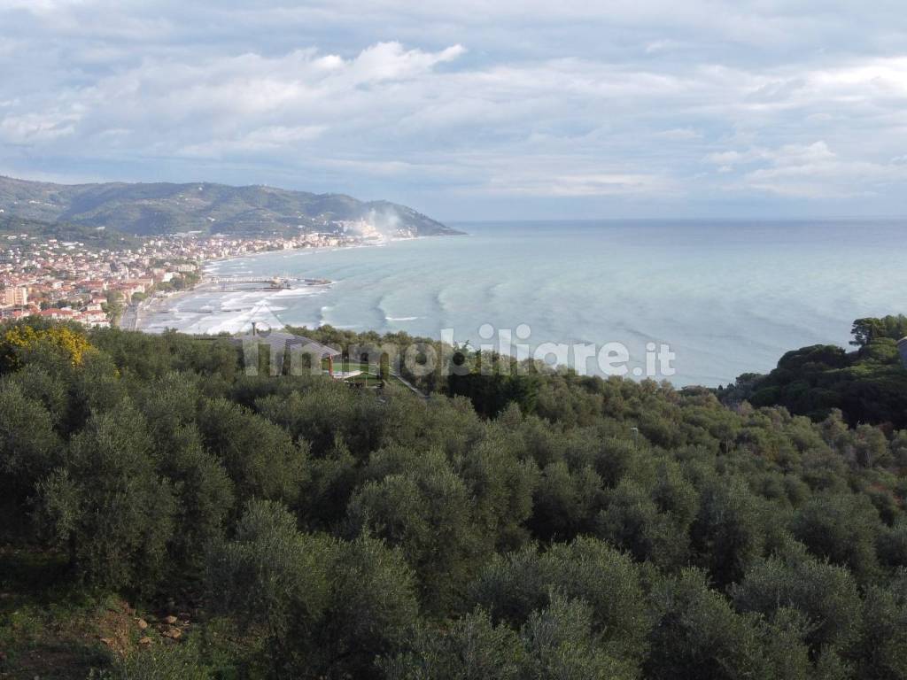 Veduta area del terreno con vista