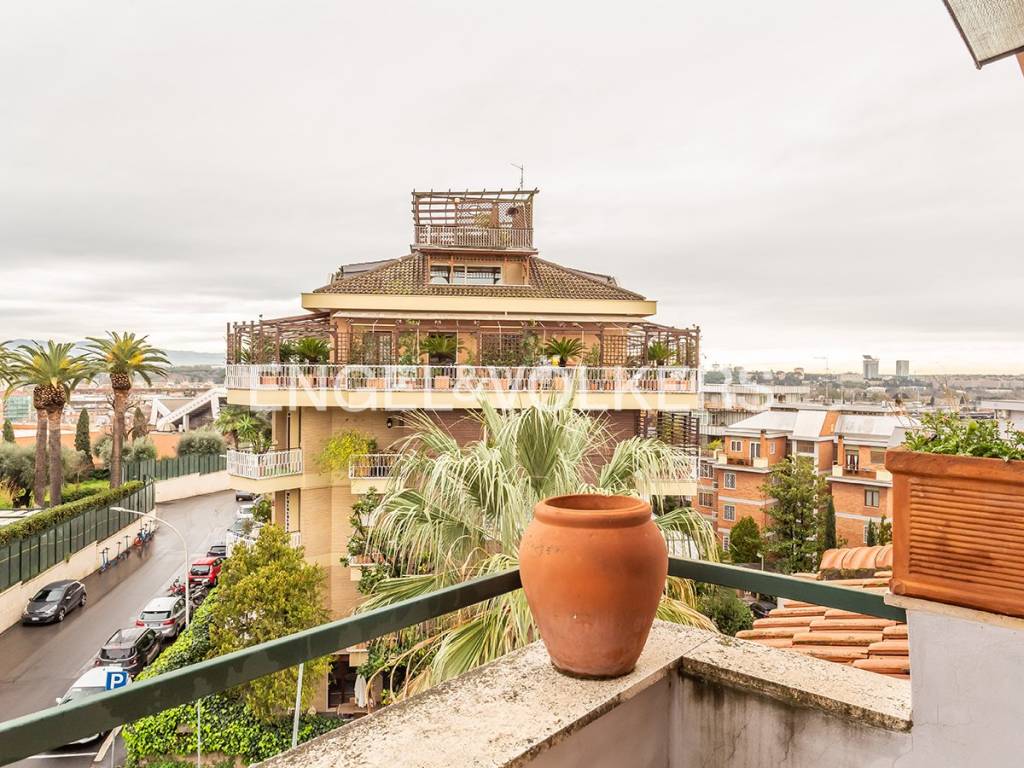 Vista dal balcone