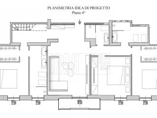 Planimetria idea di progetto 4° piano