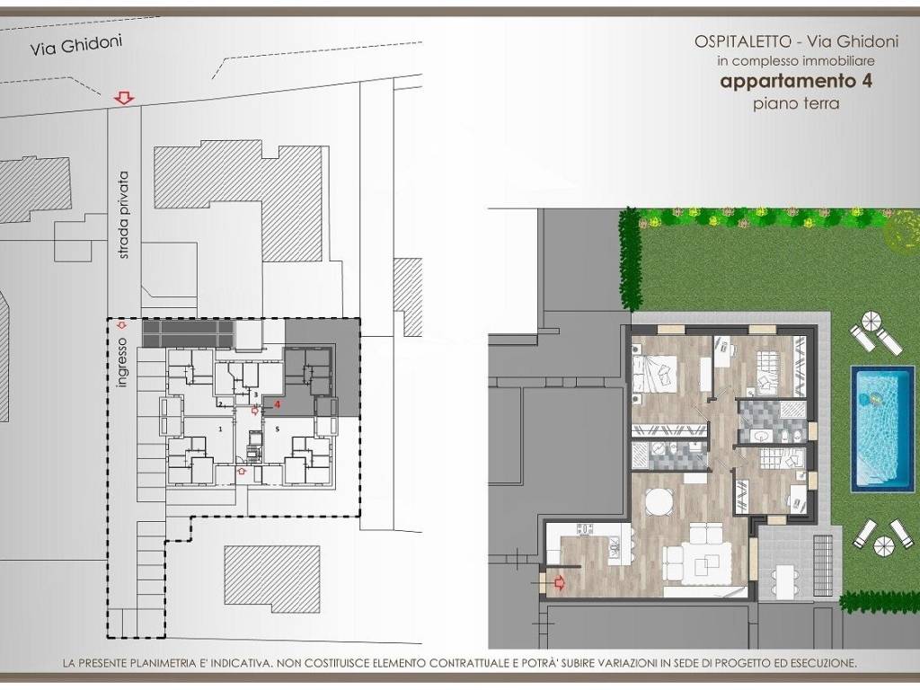 Quadrilocale con Piscina