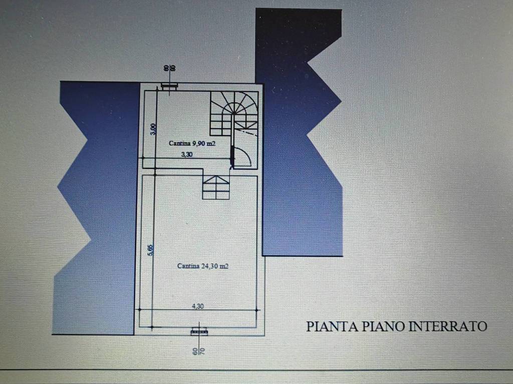 planimetria piano seminterrato