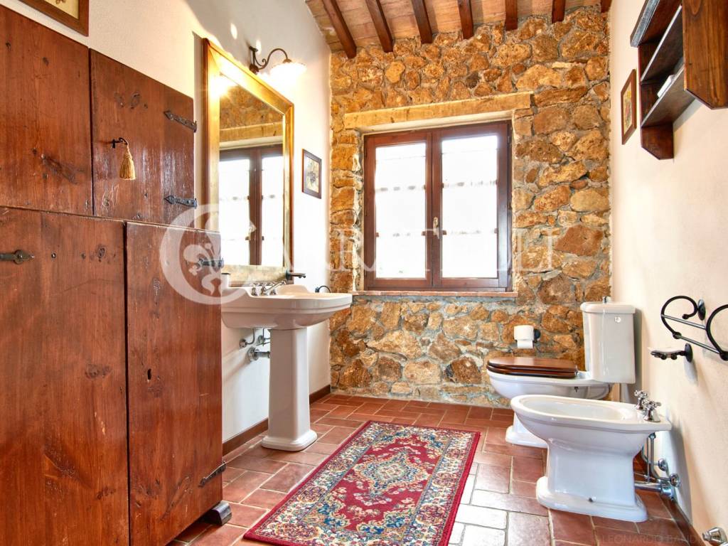 splendido casale con terreno e piscina