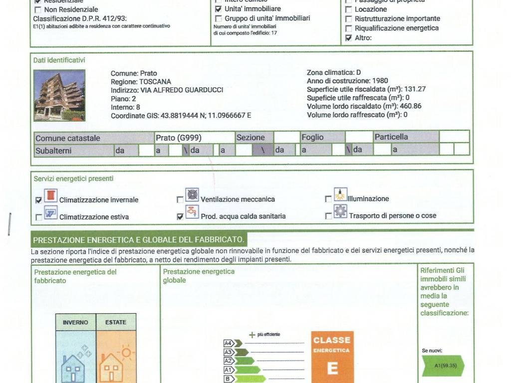 Certificato energetico