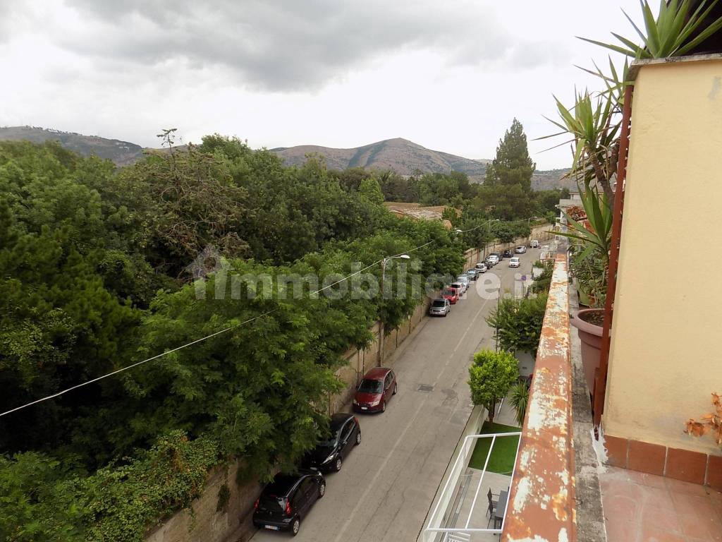 La via Sud Piazza d'armi vista dall'alto