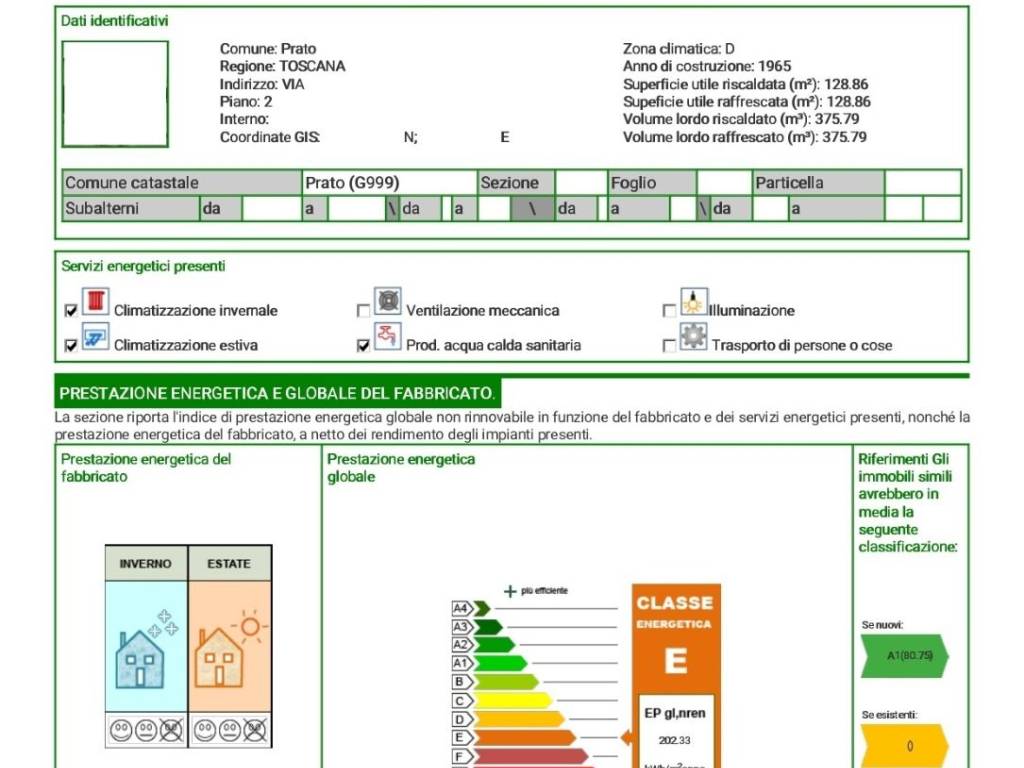 Certificato energetico