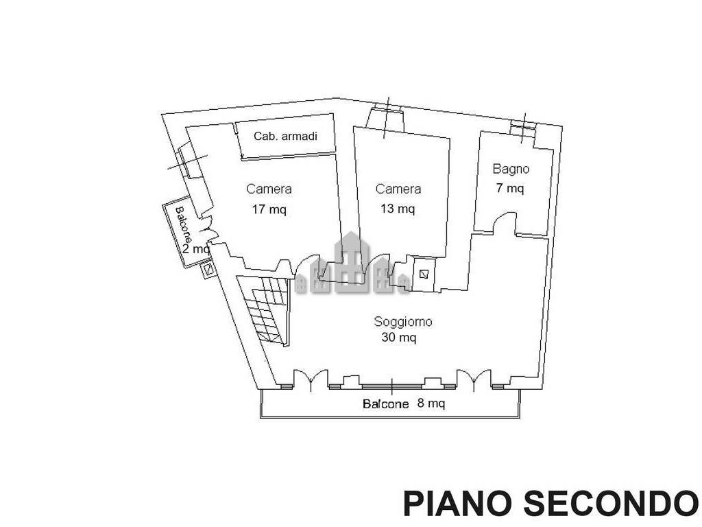 Planimetria secondo piano