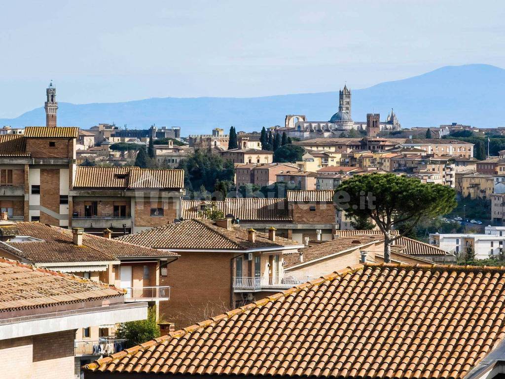 Panorama balcone comunicante soggiorno e cucina