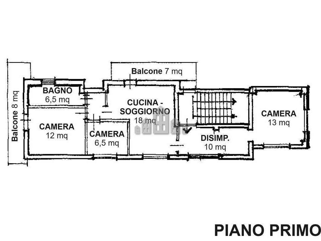 planimetria piano primo