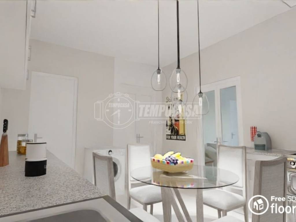 RENDER CUCINA RISTRUTTURATA