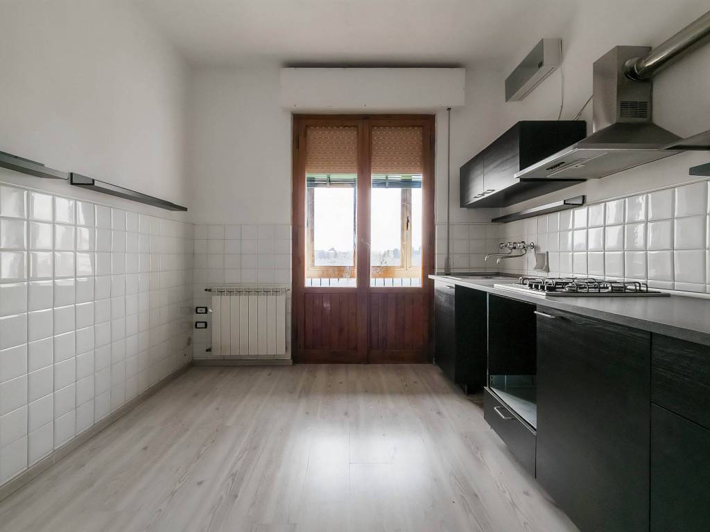 Cucina con veranda