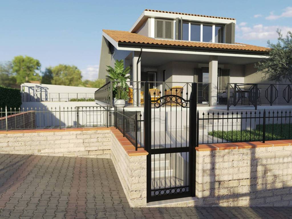 Render Ingresso Pedonale