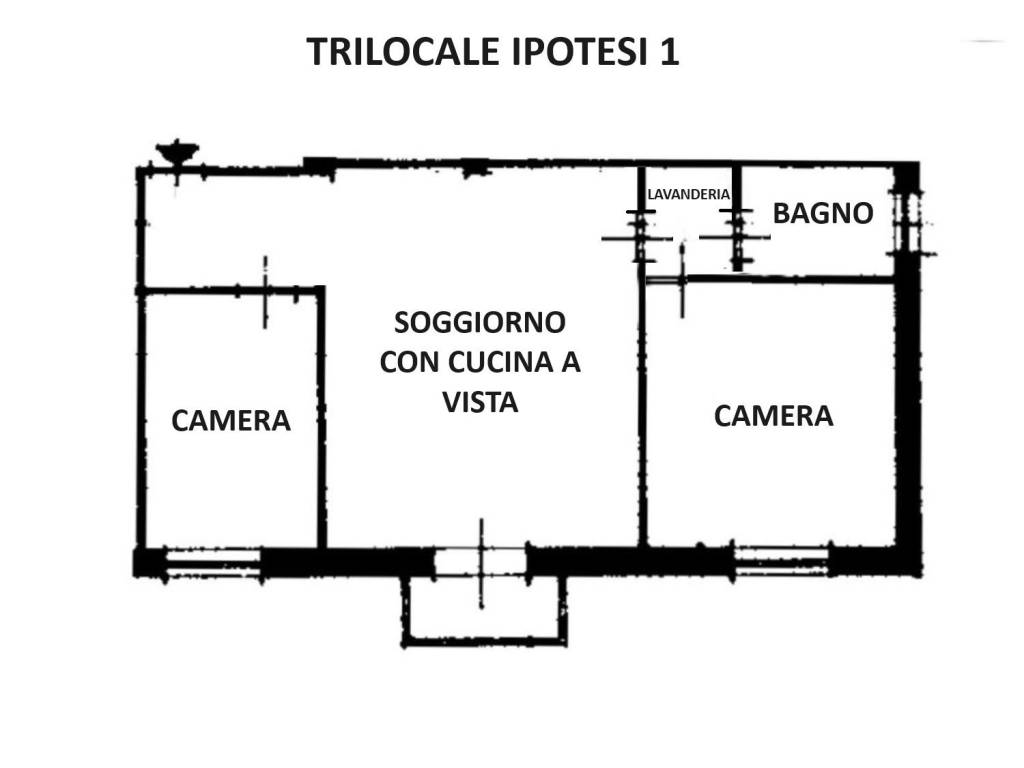 Trilocale ipotesi 1