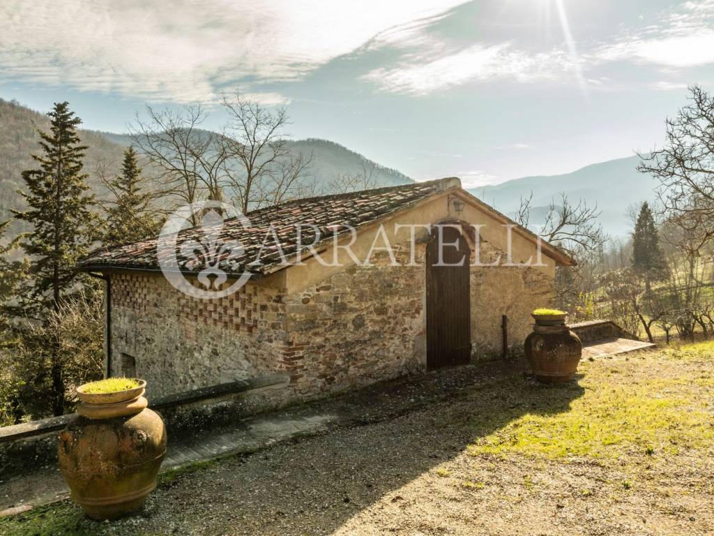 Casale nel Mugello con chiesa terreno e ulivi