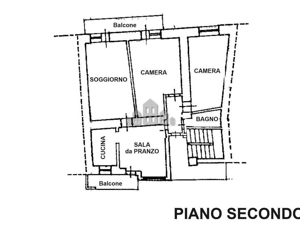 Planimetria piano secondo