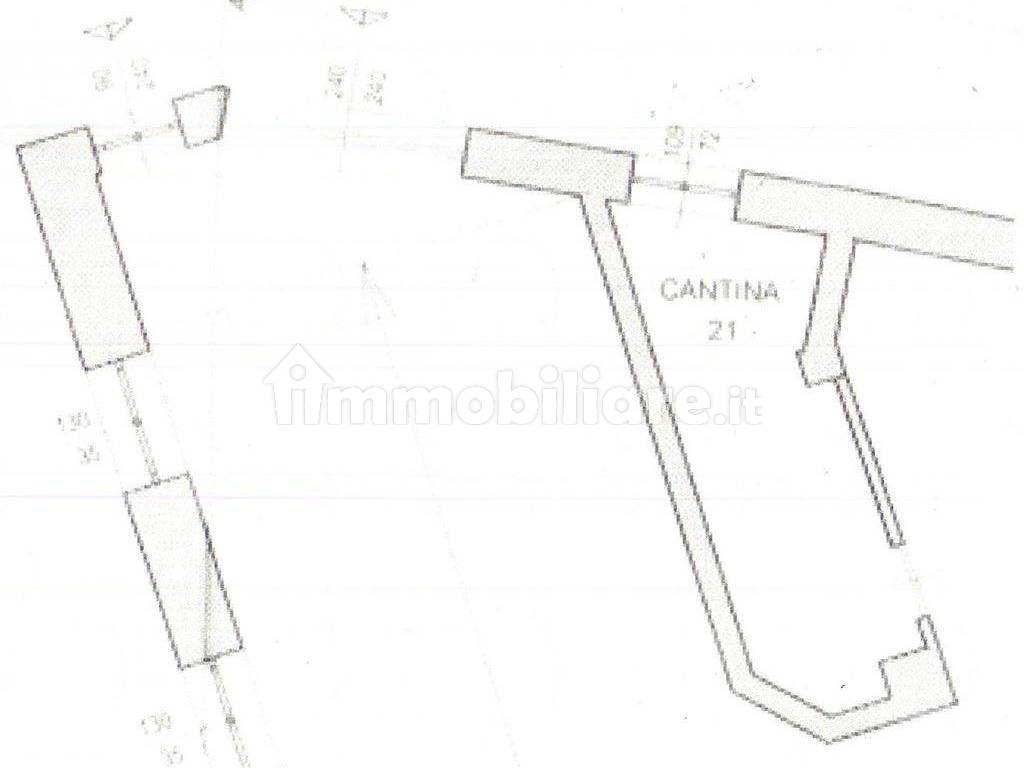 Planimetria della cantina.