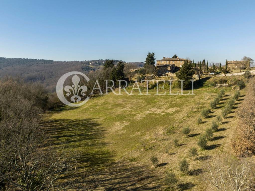 Casale in borgo con terreno e piscina nel Chianti