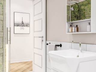 Rendering bagno finestrato