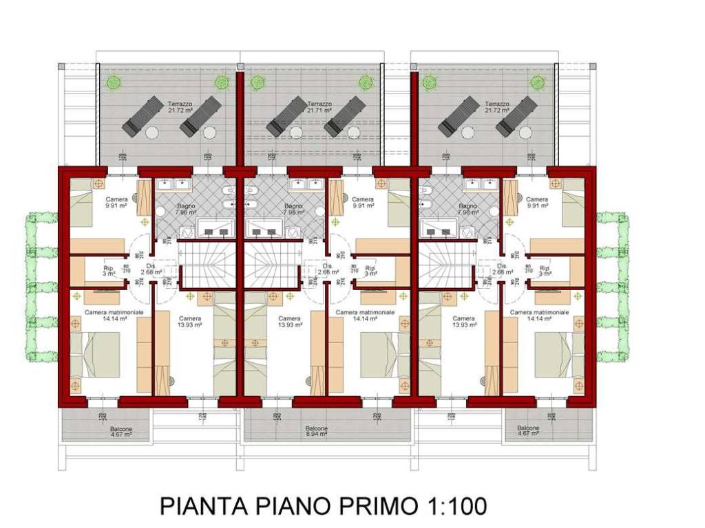 planimetria piano primo