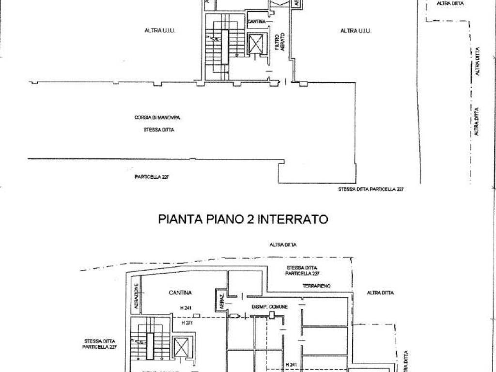 planimetria piano interrato 